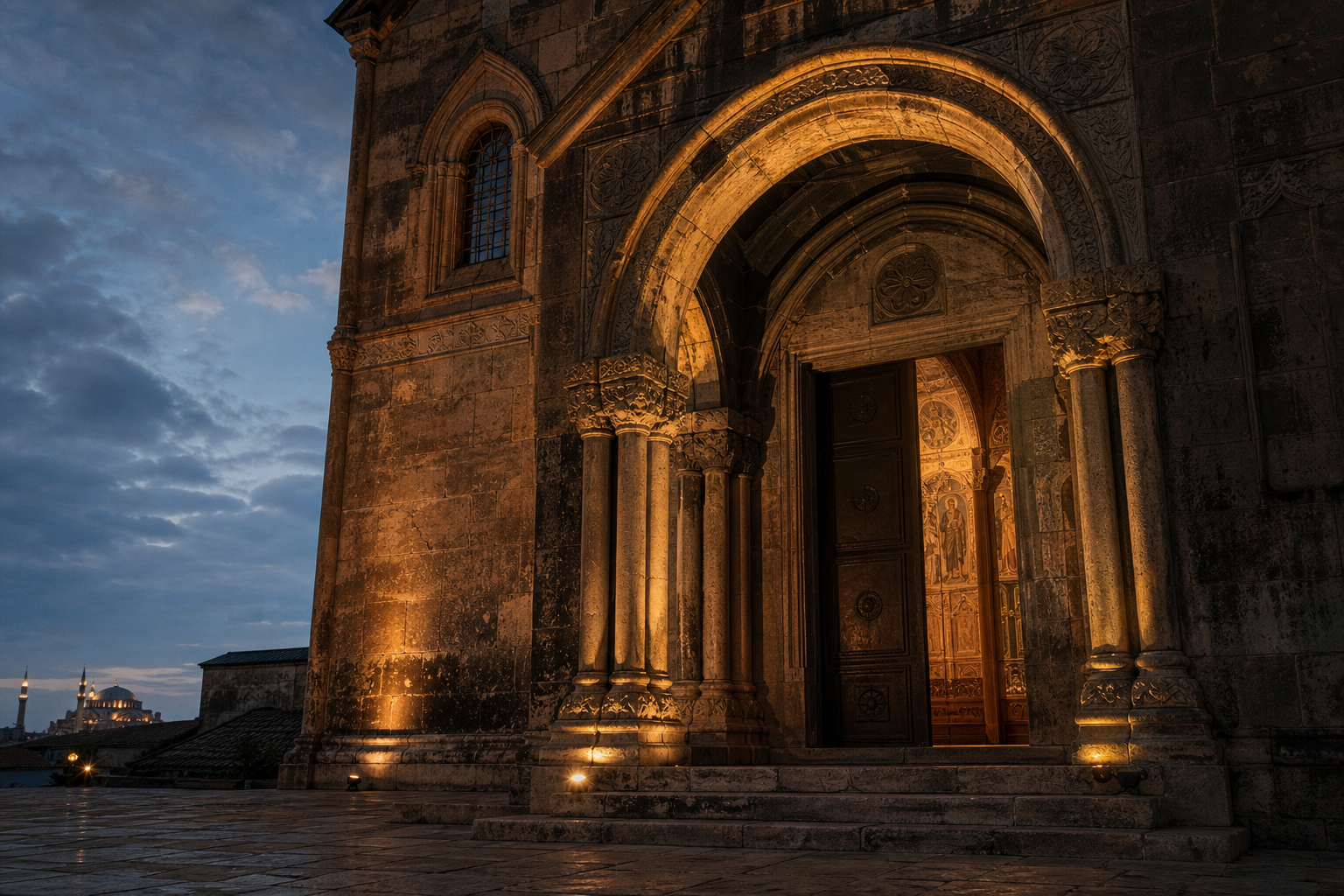 Taş kilise cephesi — Giresun medyumları atmosferi